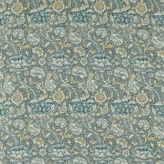 Wandle Fabric - Blue/Stone - Morris & Co - 226396 - Premier Wallcovering