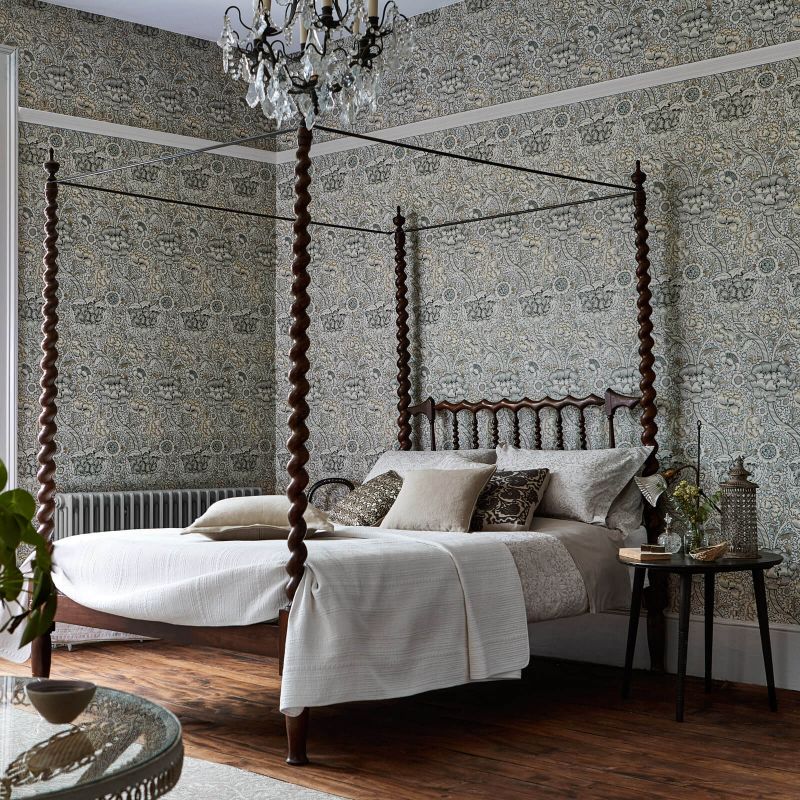 Wandle Wallpaper - Indigo/Madder - 216420 - Morris & Co