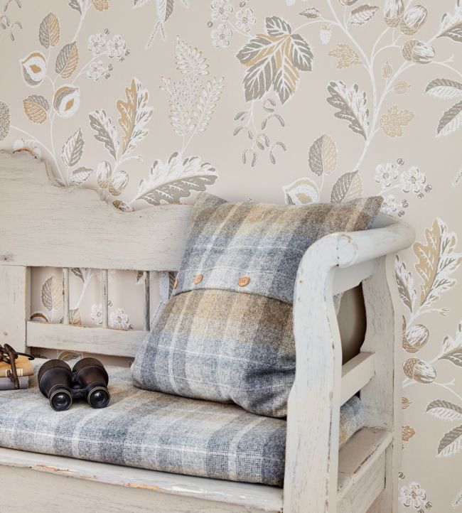 Warwick Wallpaper - Taupe - DYSI216615 - Sanderson - Morris Wallpaper