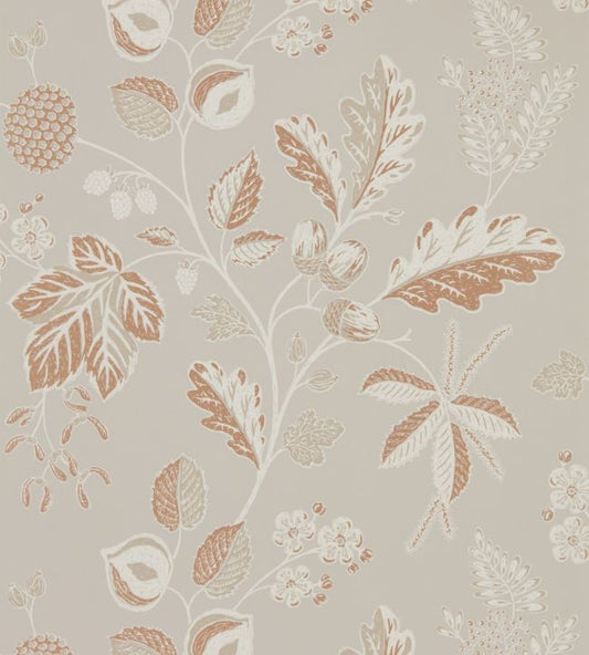 Warwick Wallpaper - Taupe - DYSI216615 - Sanderson - Morris Wallpaper