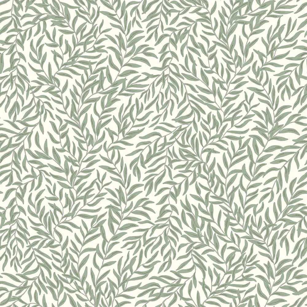 Whimsical Willow Wallpaper - Windsor Cream and Thyme - LAN100027 - Lucie Annabel - Premier Wallcovering