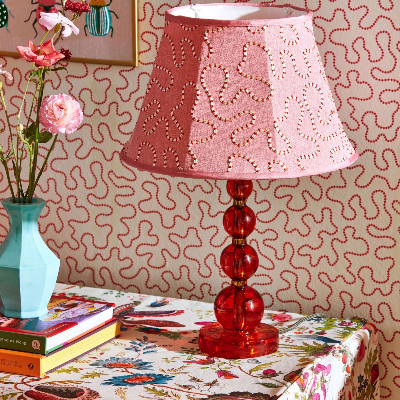 Wiggle Wallpaper - Carnelian/Rose Quartz - Harlequin - HSRW113062 - Morris Wallpaper