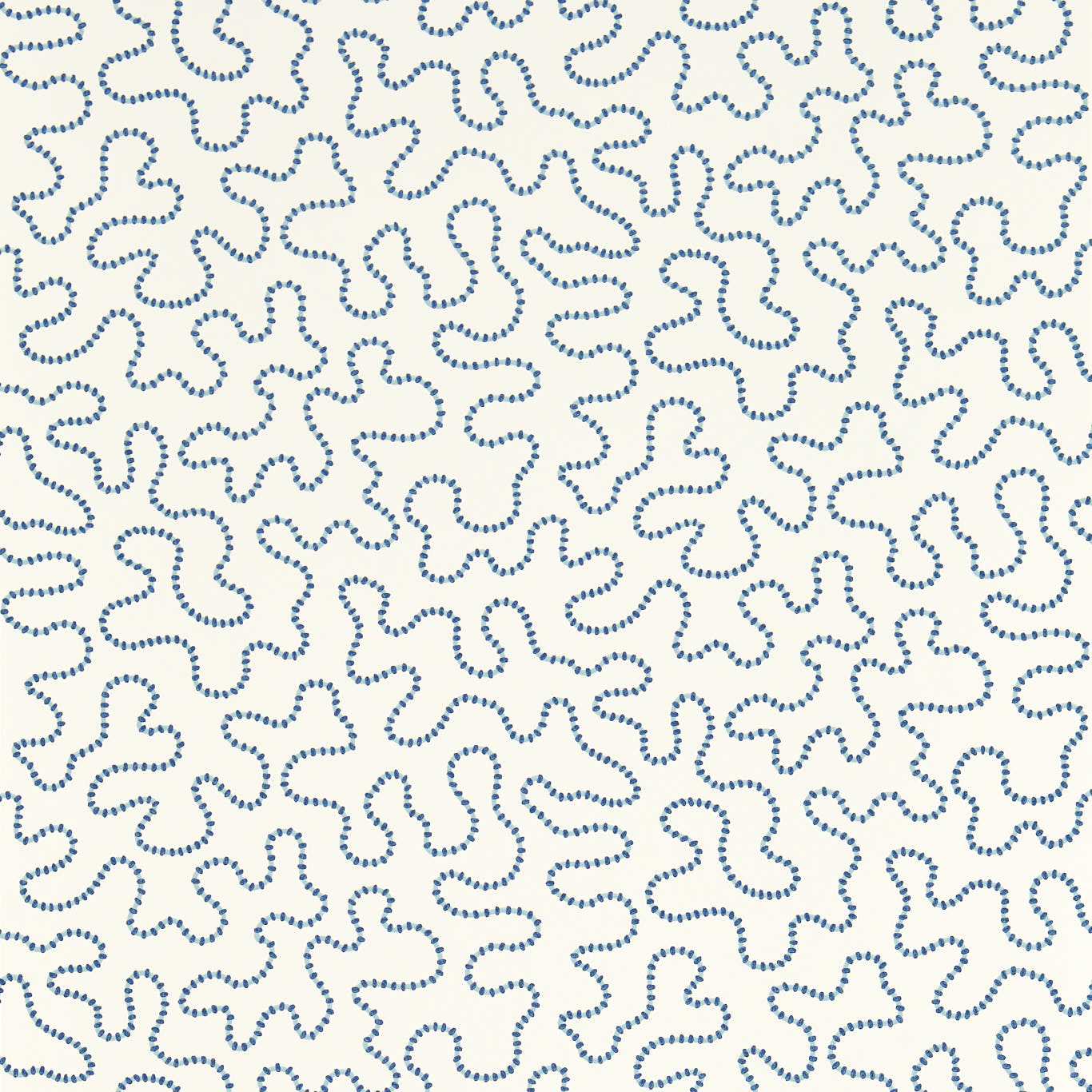 Wiggle Wallpaper - Lapis/Sky - HSRW113063 - Harlequin - Sophie Robinson - Morris Wallpaper