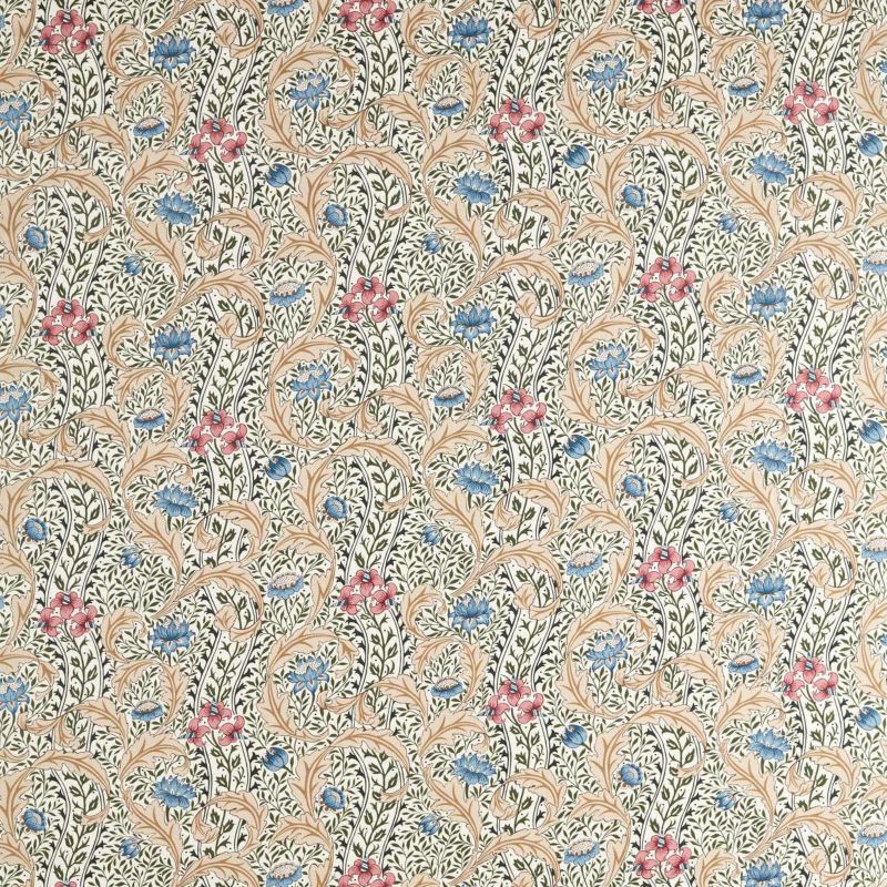 Wild Tulip & Vine Fabric - Multi - Morris & Co - 227376 - Morris Wallpaper