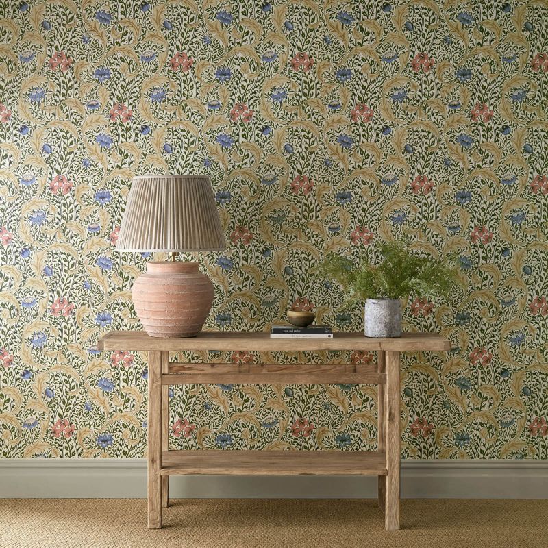 Wild Tulip & Vine Wallpaper - Multi - Morris & Co - 217576 - Morris Wallpaper