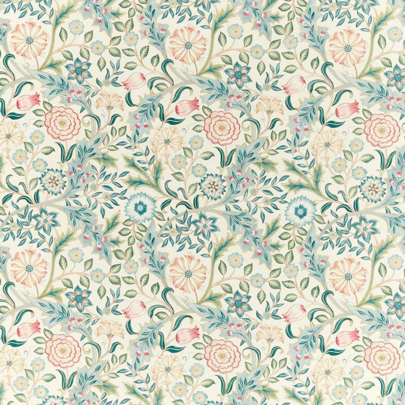 Wilhelmina Fabric - Ivory - Morris & Co - 226603 - Premier Wallcovering