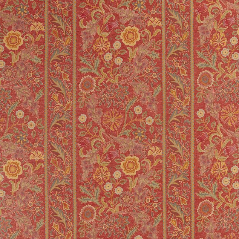Wilhelmina Weave Fabric - Rust - Morris & Co - 236849 - Premier Wallcovering