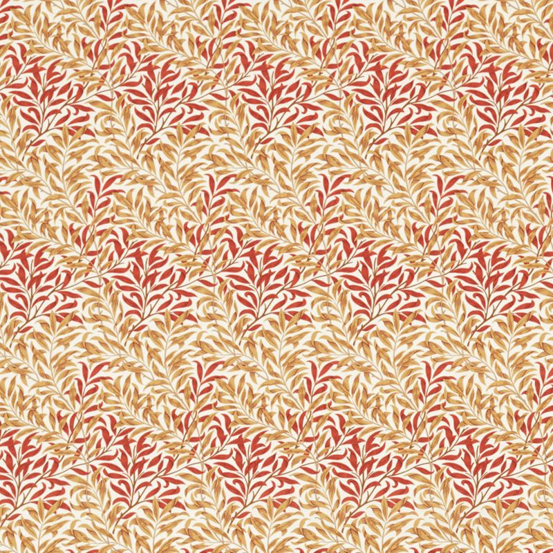 Willow Bough Minor Fabric - Russet - Morris & Co - 227245 - Premier Wallcovering