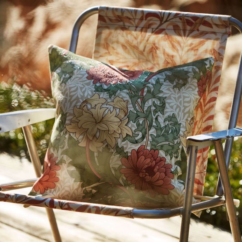 Willow Bough Outdoor Fabric - Russet/Wheat - Morris & Co - 227110 - Premier Wallcovering