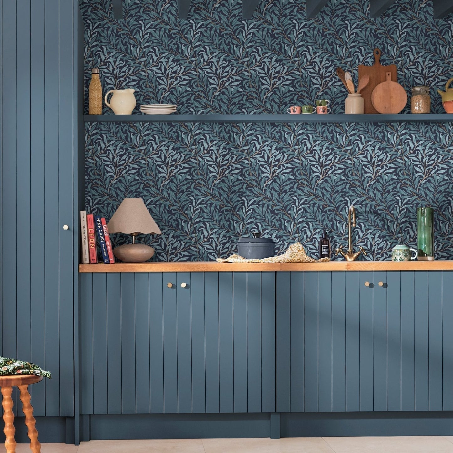 Willow Bough Wallpaper - Deep Blue - 124246 - William Morris AH - Premier Wallcovering