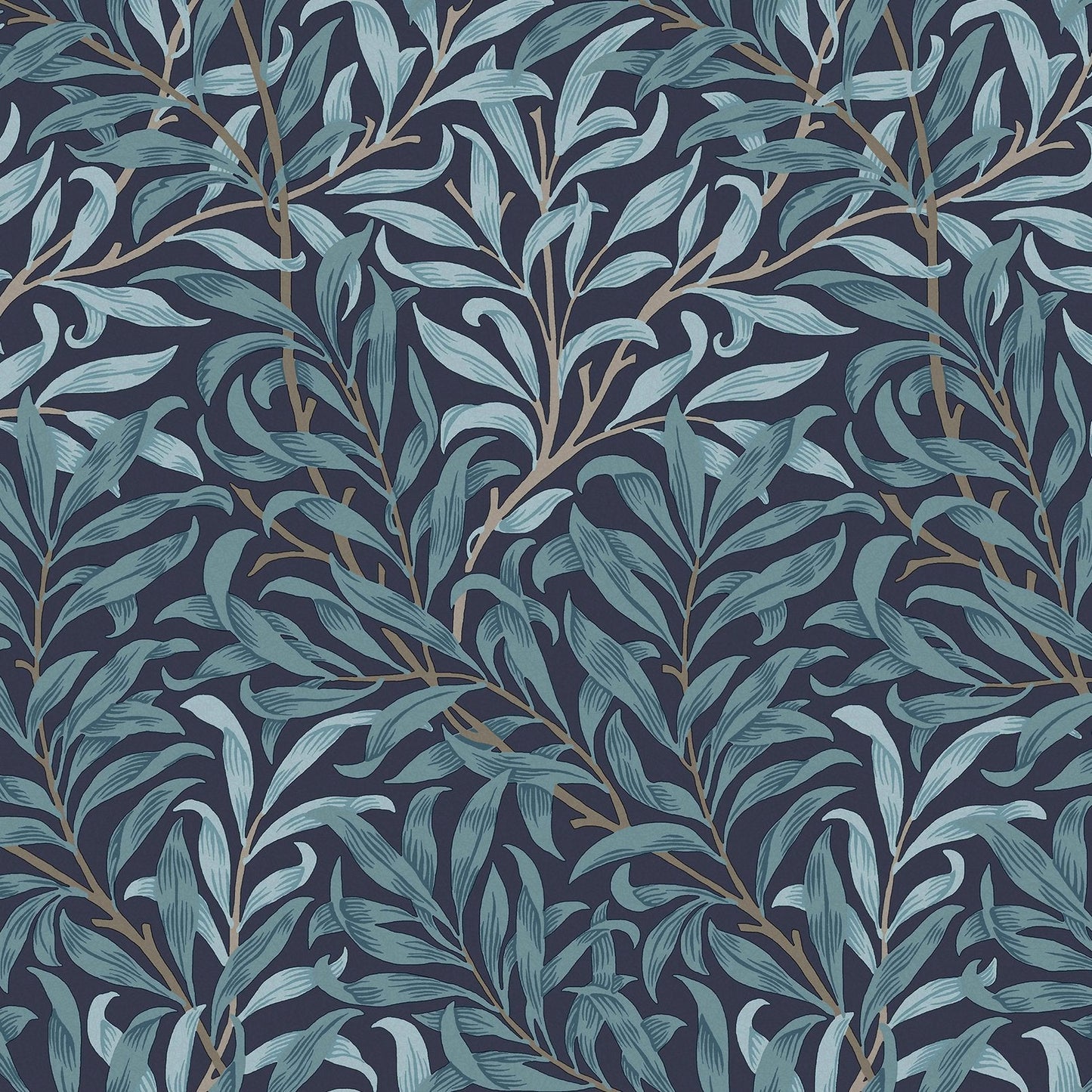 Willow Bough Wallpaper - Deep Blue - 124246 - William Morris AH - Premier Wallcovering