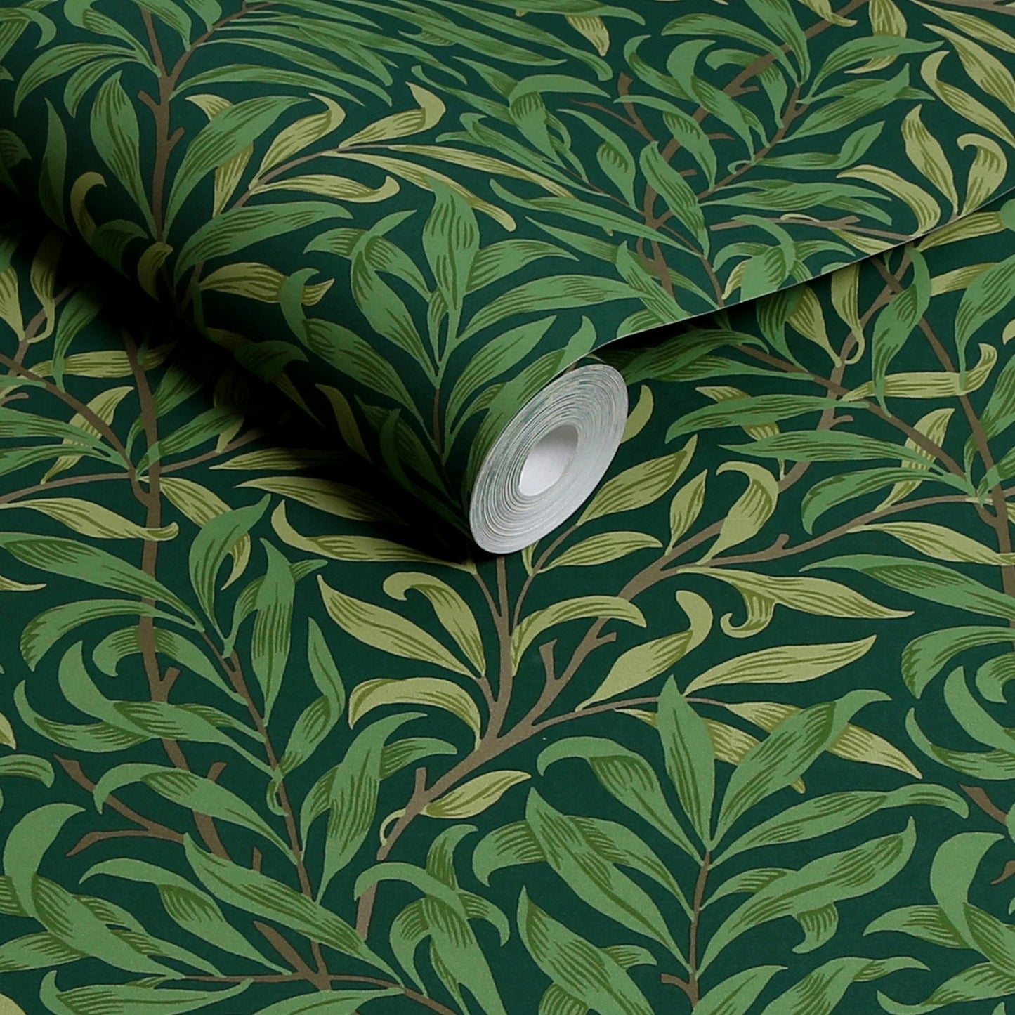 Willow Bough Wallpaper - Deep Green - 124247 - William Morris AH - Morris Wallpaper