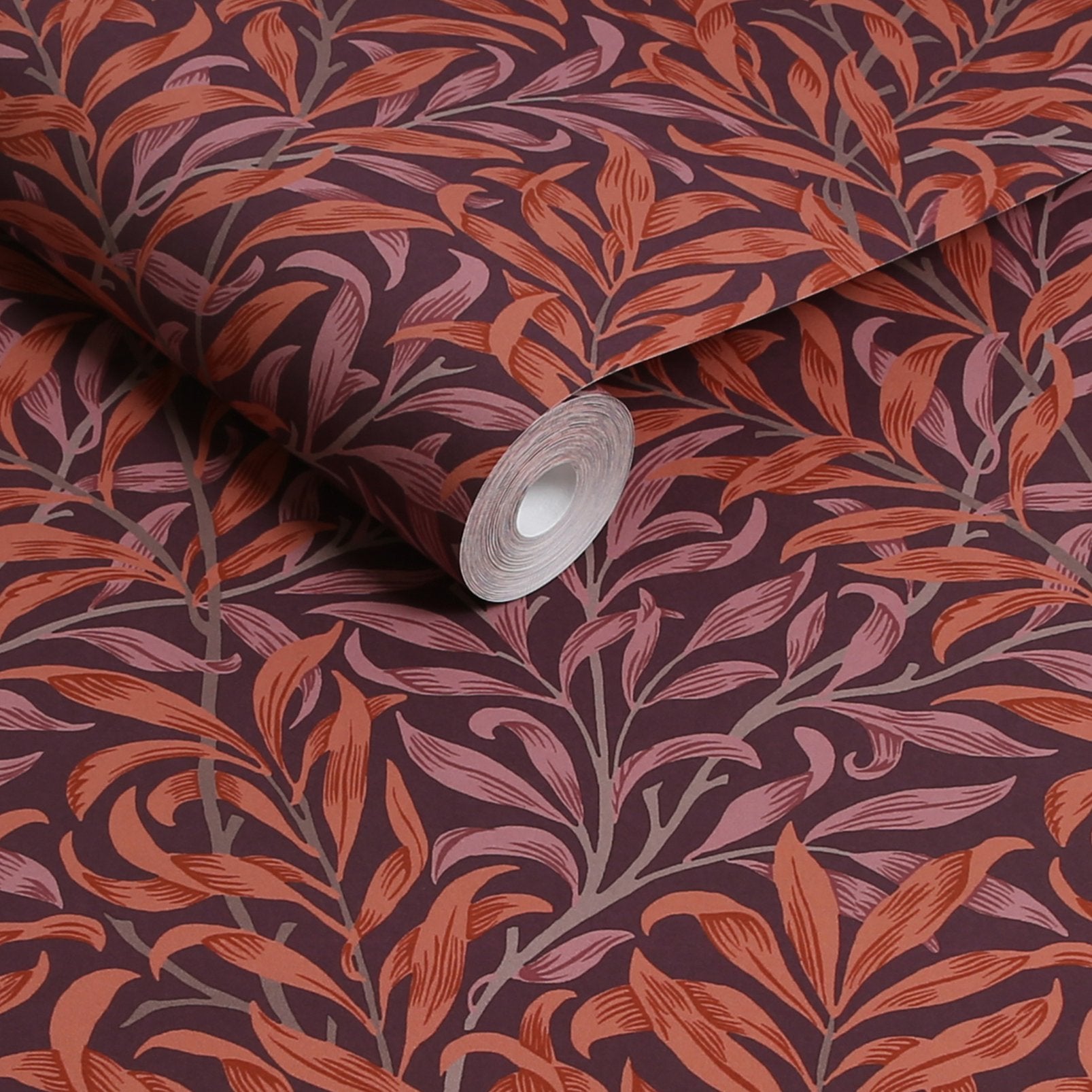 Willow Bough Wallpaper - Plum - 124243 - William Morris AH - Premier Wallcovering