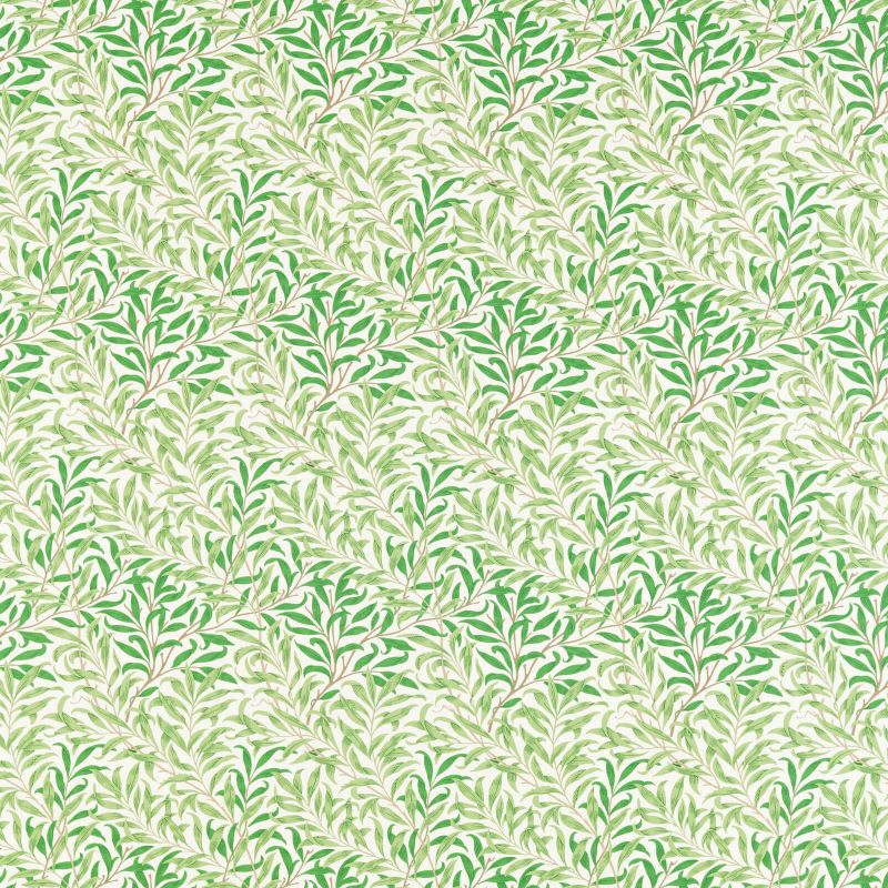 Willow Boughs Fabric - Leaf Green - Morris & Co - 226894 - Premier Wallcovering