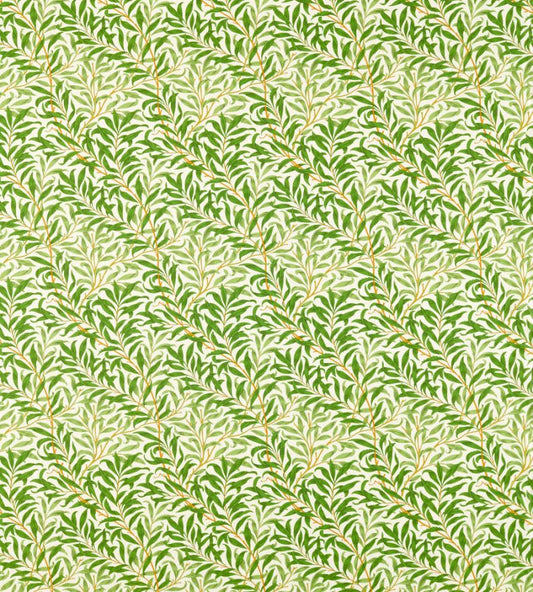 Willow Boughs Fabric - Leaf Green - Morris & Co - 226978 - Premier Wallcovering