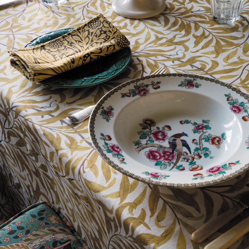 Willow Boughs Fabric - Woad - Morris & Co - 226893 - Premier Wallcovering