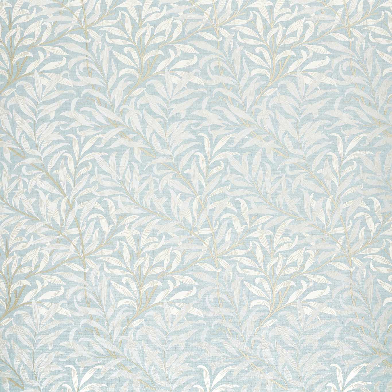 Willow Boughs Jacquard Fabric - Denim - Clarke & Clarke - F1747/01 - Morris Wallpaper