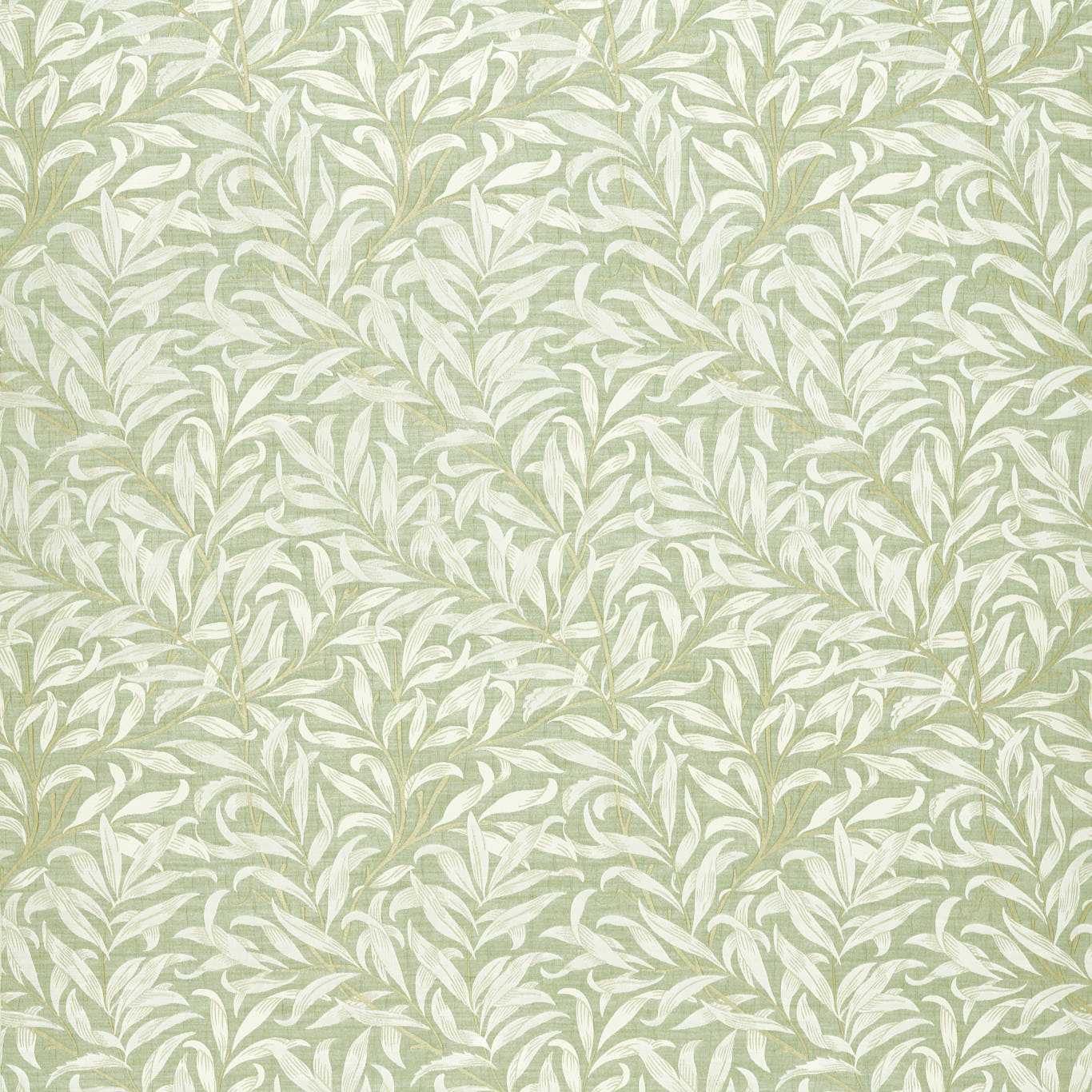 Willow Boughs Jacquard Fabric - Sage - Clarke & Clarke - F1747/03 - Morris Wallpaper