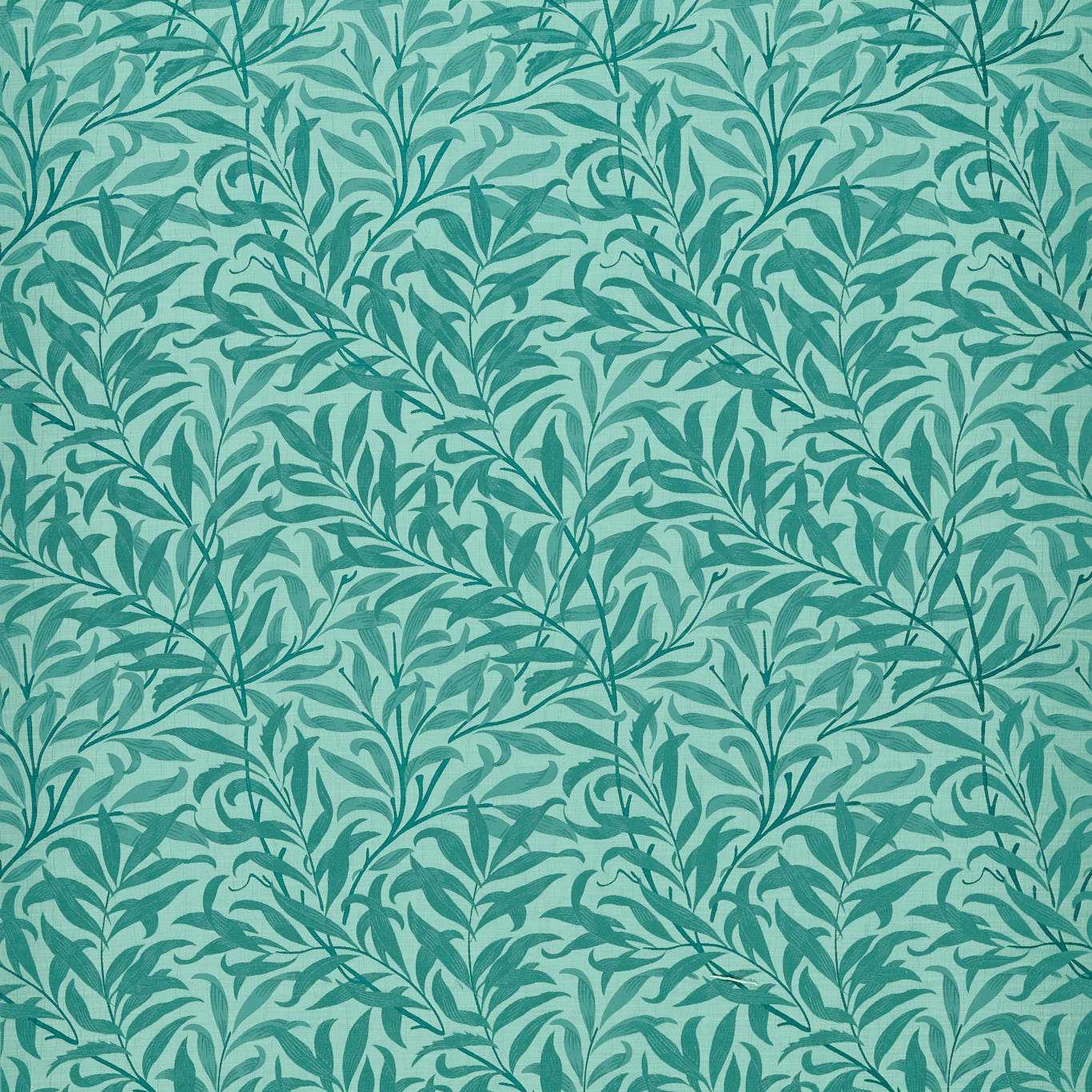 Willow Boughs Jacquard Fabric - Teal - F1747/05 - Clarke & Clarke