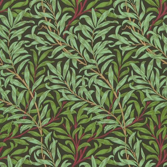 Willow Boughs Wallpaper - Bitter Chocolate - Morris & Co - 216950 - Morris Wallpaper