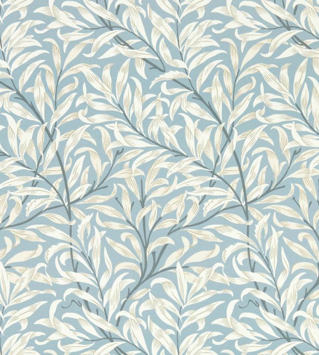 Willow Boughs Wallpaper - Colour Dove - W0172/02 - Clarke & Clarke - William Morris - Morris Wallpaper