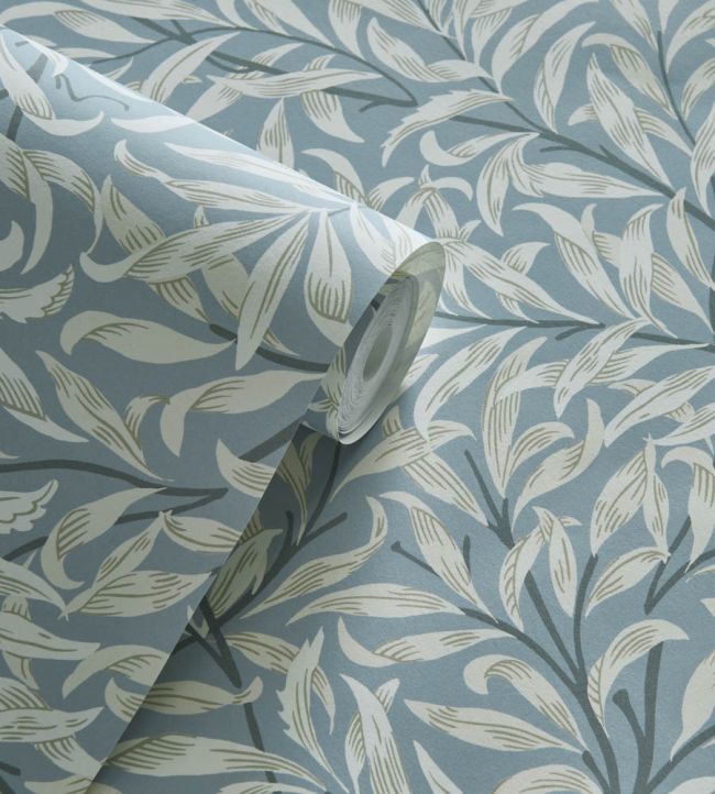 Willow Boughs Wallpaper - Colour Dove - W0172/02 - Clarke & Clarke - William Morris - Morris Wallpaper