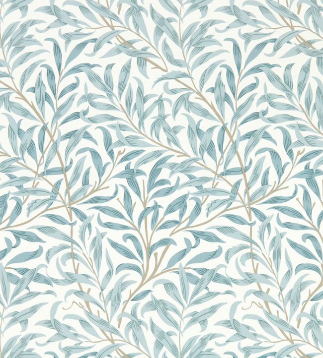 Willow Boughs Wallpaper - Colour Mineral - W0172/04 - Clarke & Clarke - William Morris - Morris Wallpaper