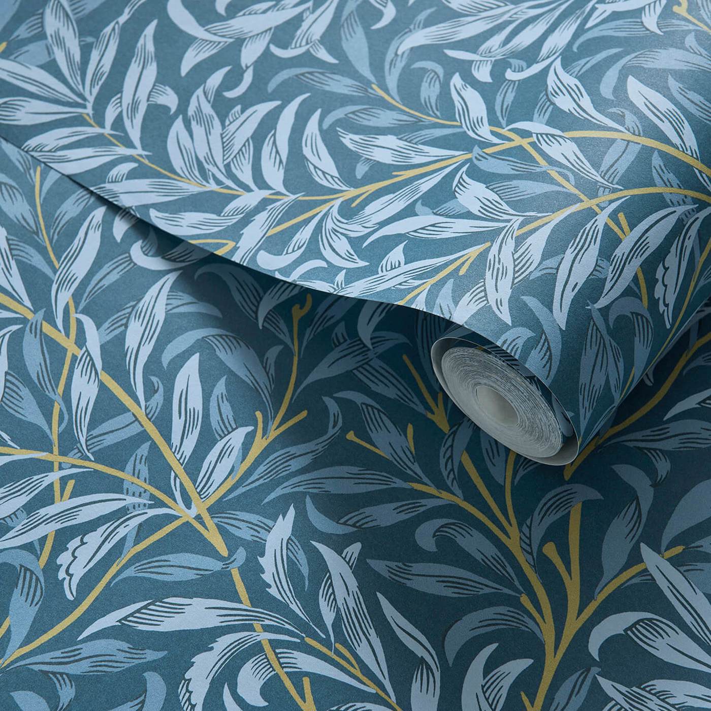 Willow Boughs Wallpaper - Denim - Clarke & Clarke - W0172/01 - Morris Wallpaper
