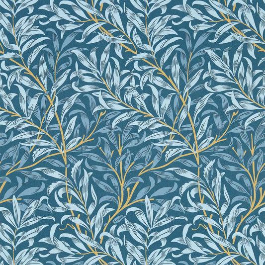 Willow Boughs Wallpaper - Denim - Clarke & Clarke - W0172/01 - Morris Wallpaper