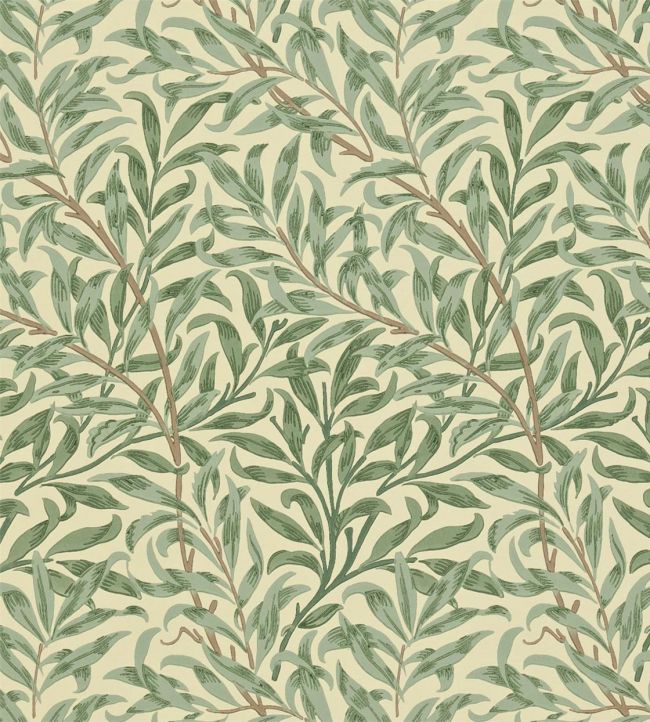 Willow Boughs Wallpaper - Green - DCMW216866 - Morris & Co - Morris Wallpaper