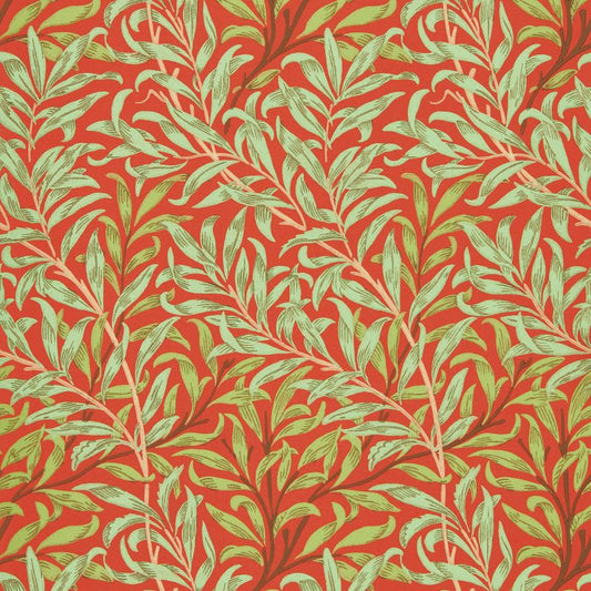 Willow Boughs Wallpaper - Tomato/Olive - Morris & Co - 216951 - Morris Wallpaper