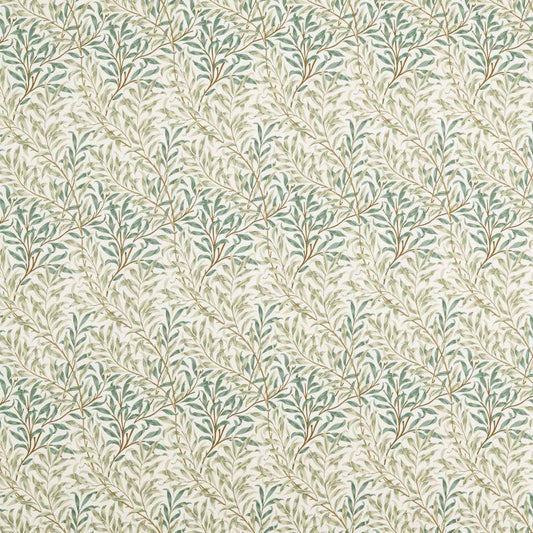 Willow Boughs Wide Width Fabric - Soft Teal/Mint - Morris & Co - 227284 - Premier Wallcovering