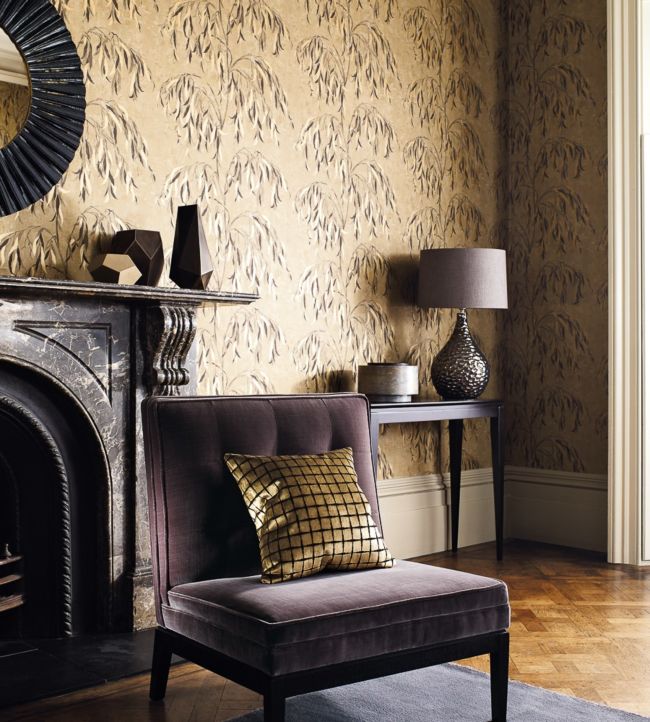 Willow Song Wallpaper - Gold - ZAKA312535 - Zoffany - Morris Wallpaper