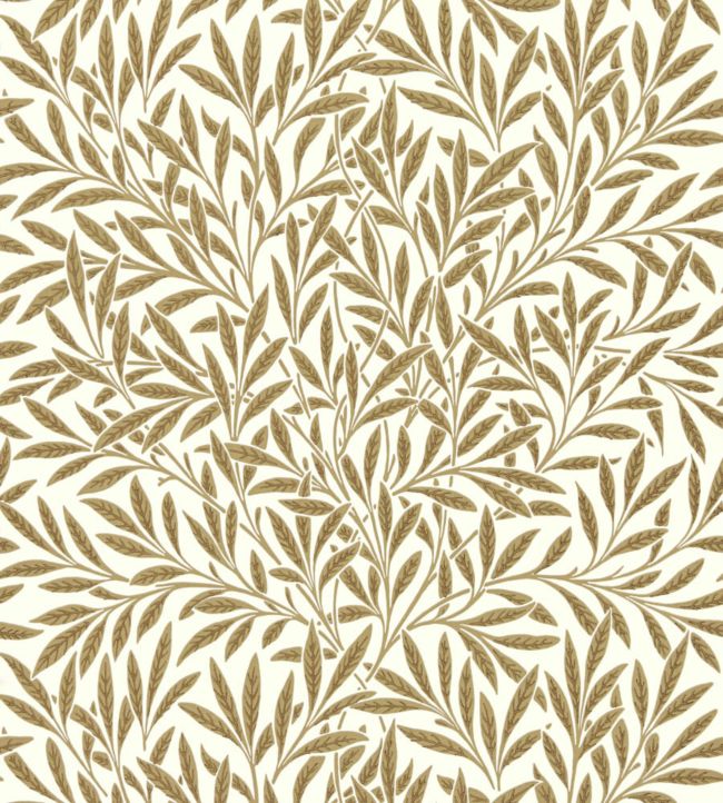 Willow Wallpaper - Cream/Brown - DBPW216965 - Morris & Co - Morris Wallpaper
