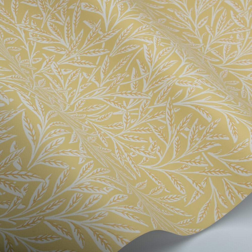 Willow Wallpaper - Weld Yellow - 217392 - Morris Wallpaper WD
