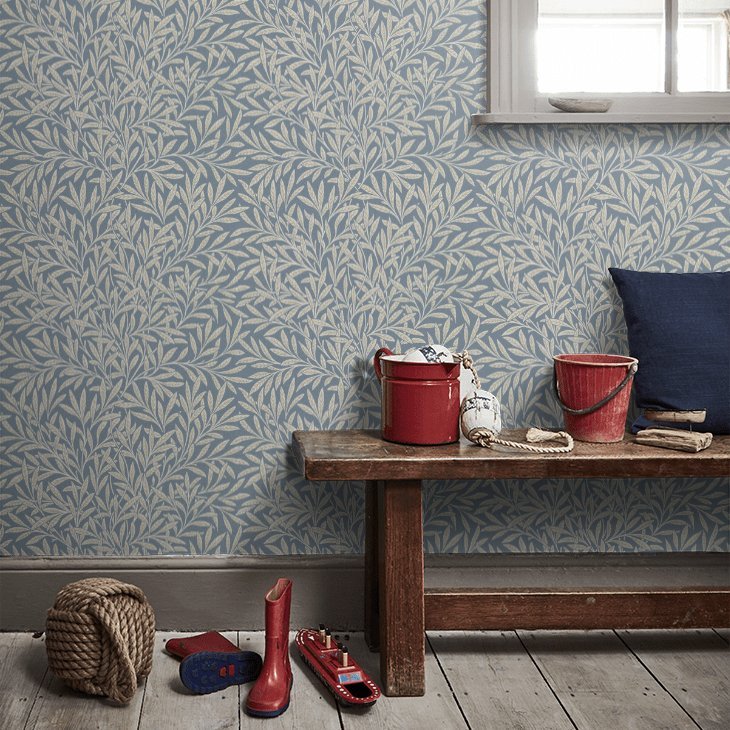 Willow Wallpaper - Woad - 217390 - Morris Wallpaper WD - Morris Wallpaper