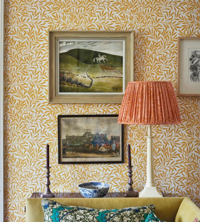Willow Wallpaper - Yellow - DBPW216963 - Morris & Co - Morris Wallpaper