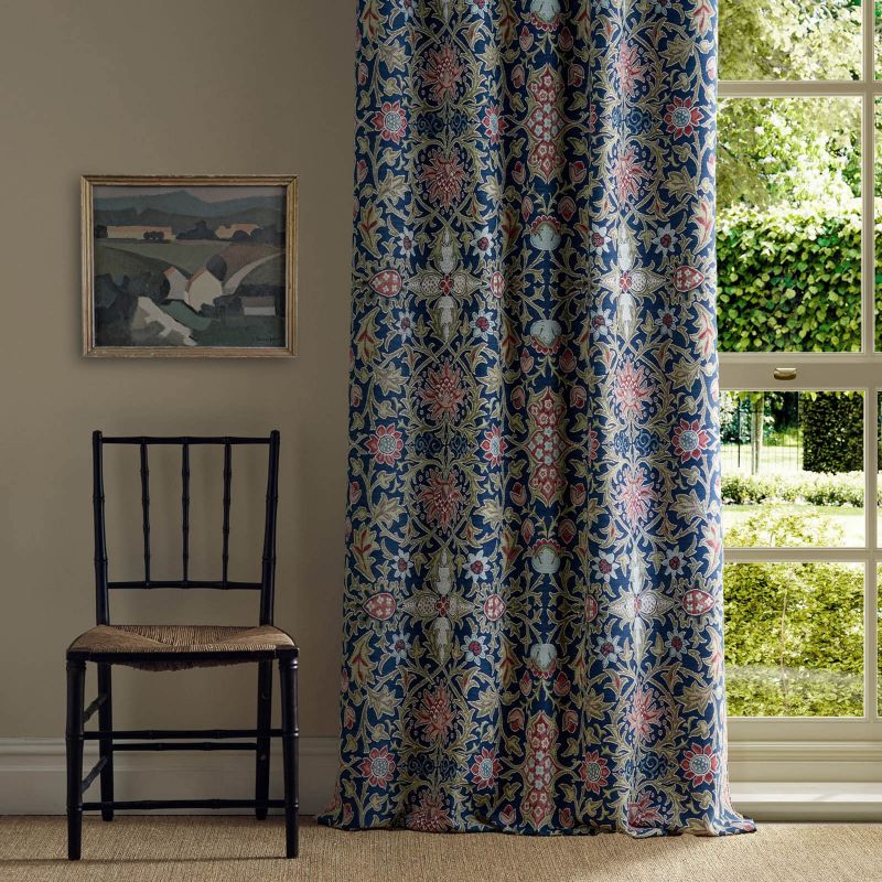 Wilton Weave Fabric - Indigo - Morris & Co - 237652 - Morris Wallpaper