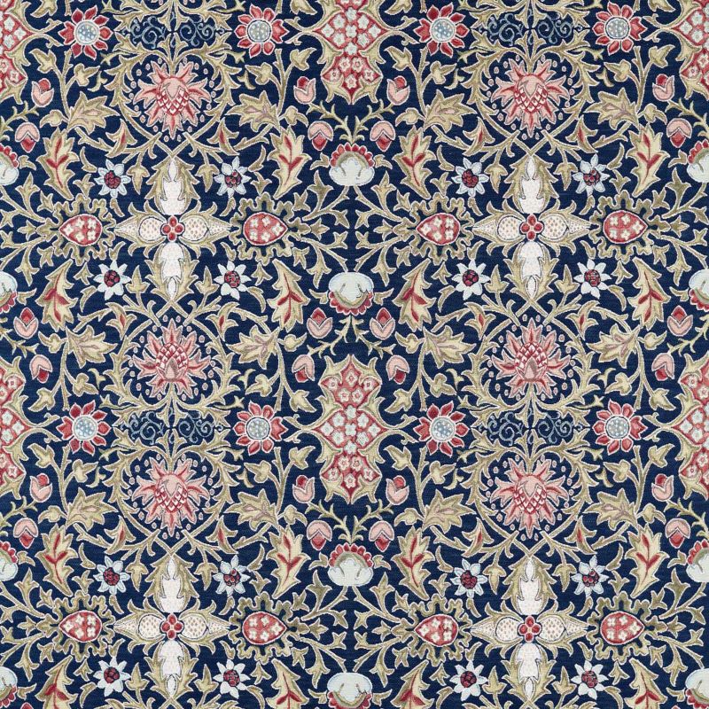 Wilton Weave Fabric - Indigo - Morris & Co - 237652 - Morris Wallpaper