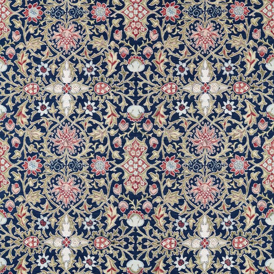 Wilton Weave Fabric - Indigo - Morris & Co - 237652 - Morris Wallpaper