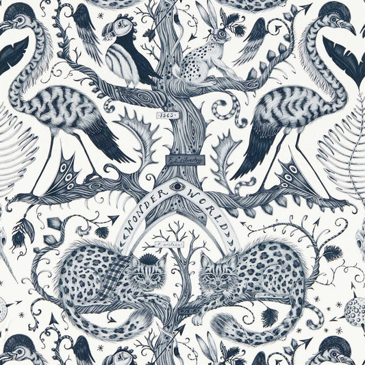 Wonder World Wallpaper - Mono - Clarke & Clarke - W0219/02 - Morris Wallpaper