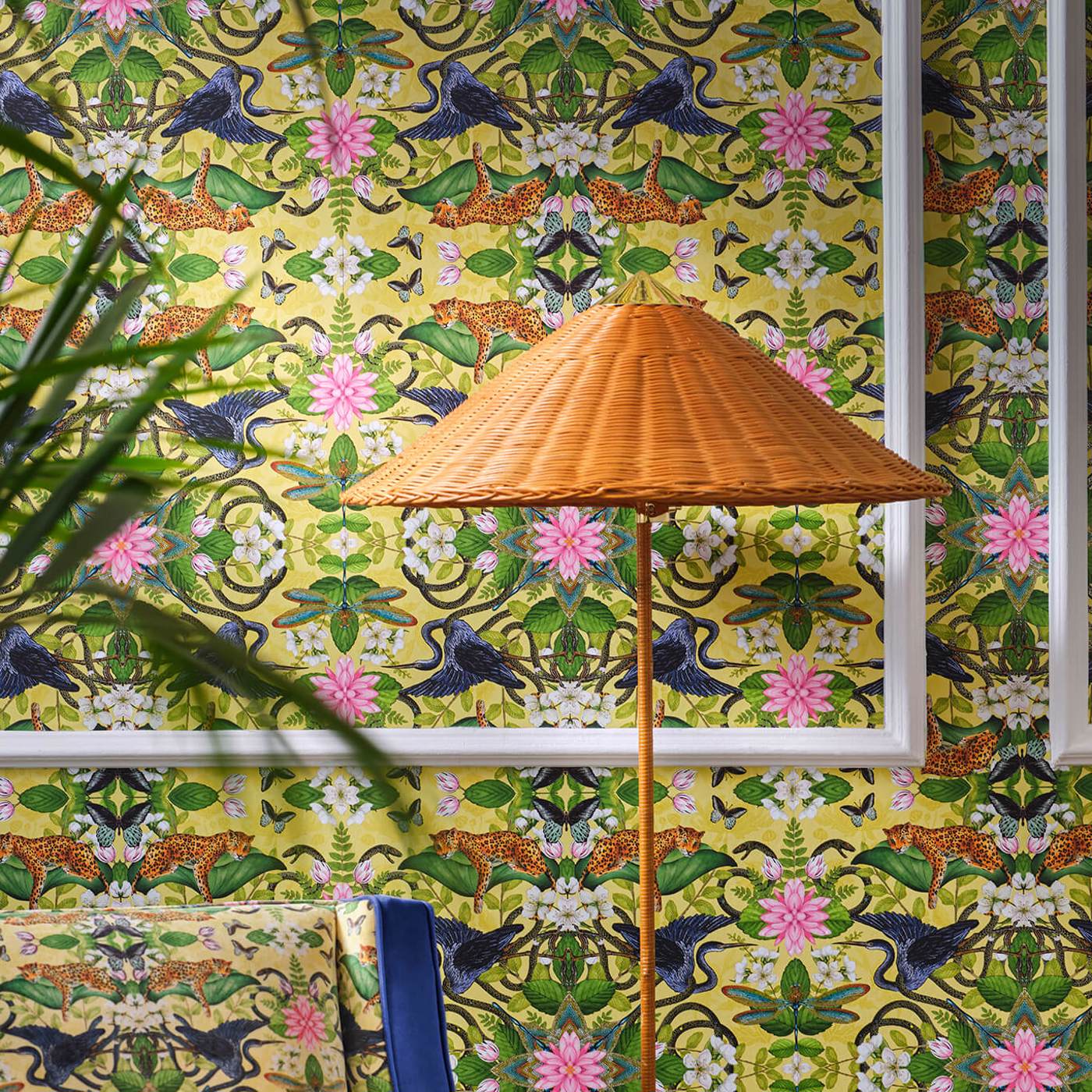 Wonderlust Tea Story Wallpaper - Teal - Clarke & Clarke - W0136/03 - Morris Wallpaper