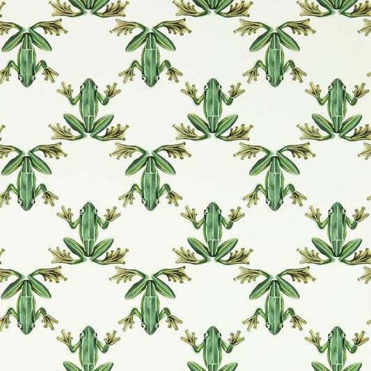 Wood Frog Wallpaper - Forest/Chalk - Harlequin - HC4W113011 - Morris Wallpaper