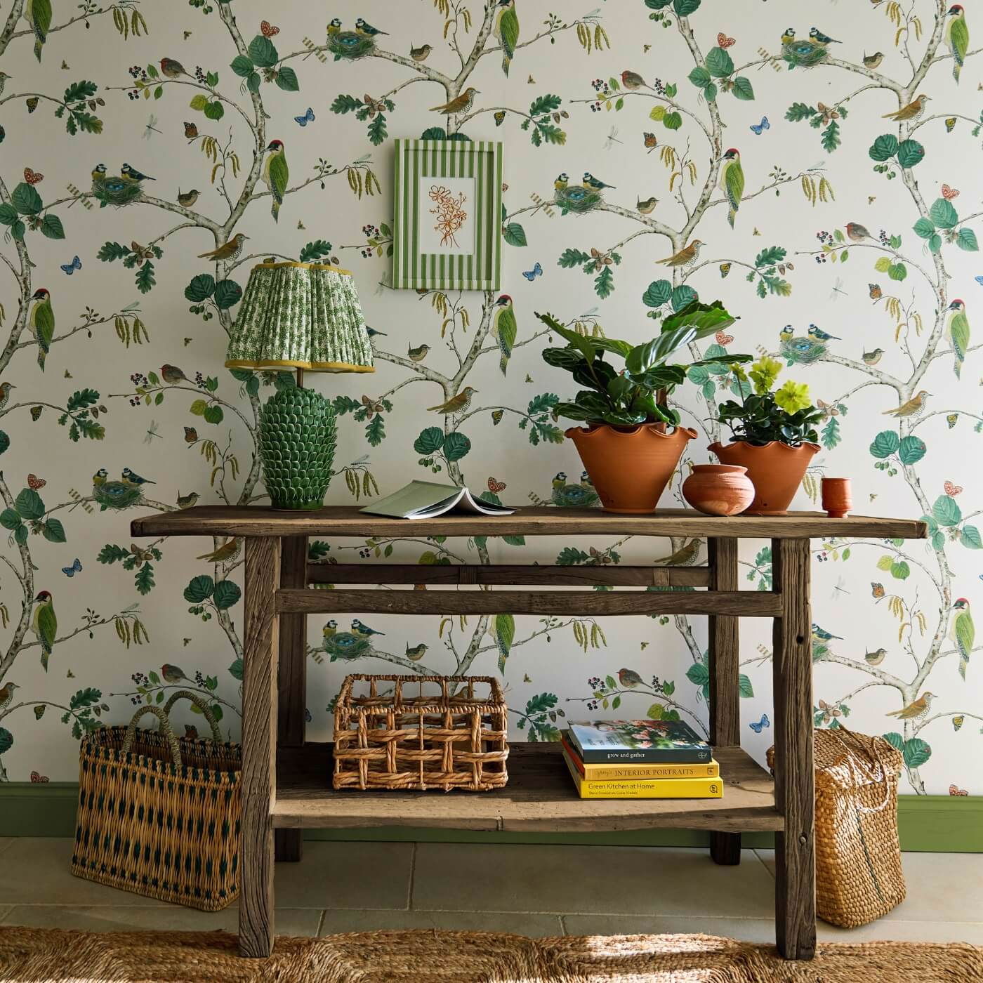 Woodland Chorus Wallpaper - Charcoal - Sanderson - DABW217231 - Morris Wallpaper
