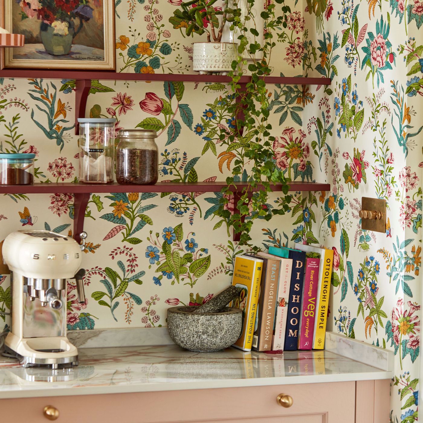 Woodland Floral Wallpaper - Jade/Malachite/Rose Quartz - Harlequin - HSRW113058 - Morris Wallpaper