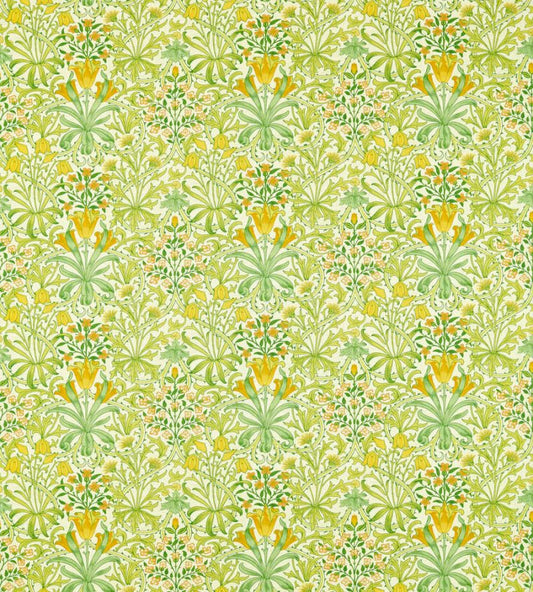 Woodland Weeds Fabric - Sap Green - Morris & Co - 226990 - Premier Wallcovering