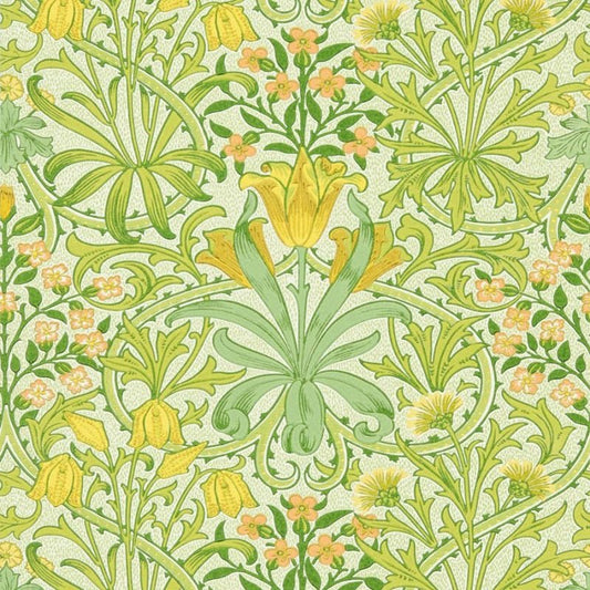 Woodland Weeds Wallpaper - Sap Green - Morris & Co - 217100 - Morris Wallpaper