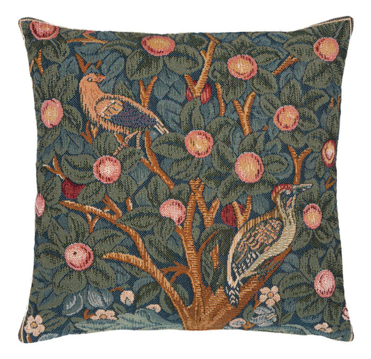 Woodpecker Cushion with Feather Filler - Hines - 161M - Morris Wallpaper
