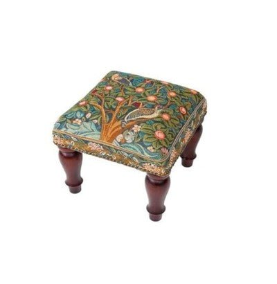 Woodpecker Medium Stool - Hines of Oxford - FM161 - Morris Wallpaper