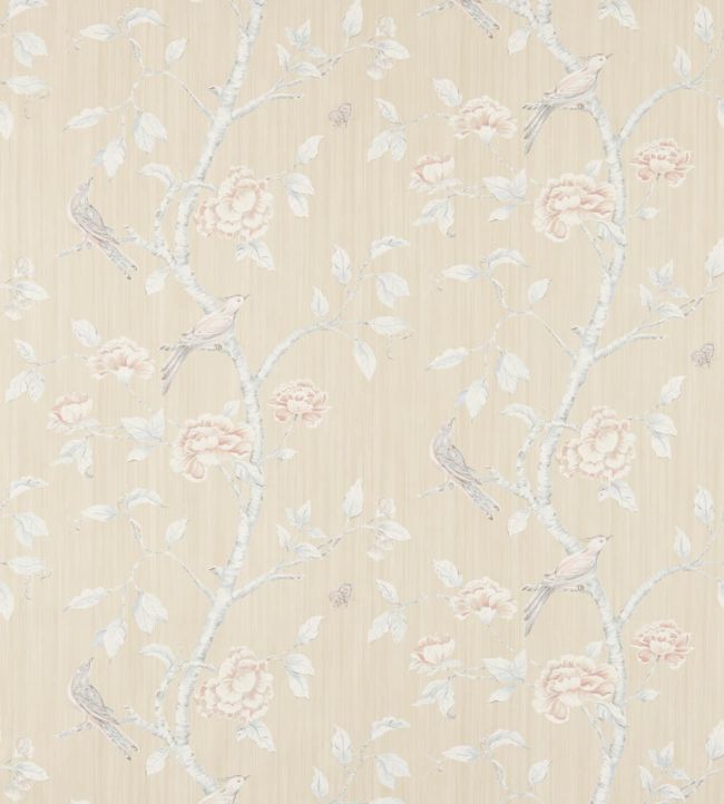 Woodville Wallpaper - White Clay - ZWOO311348 - Zoffany - Morris Wallpaper